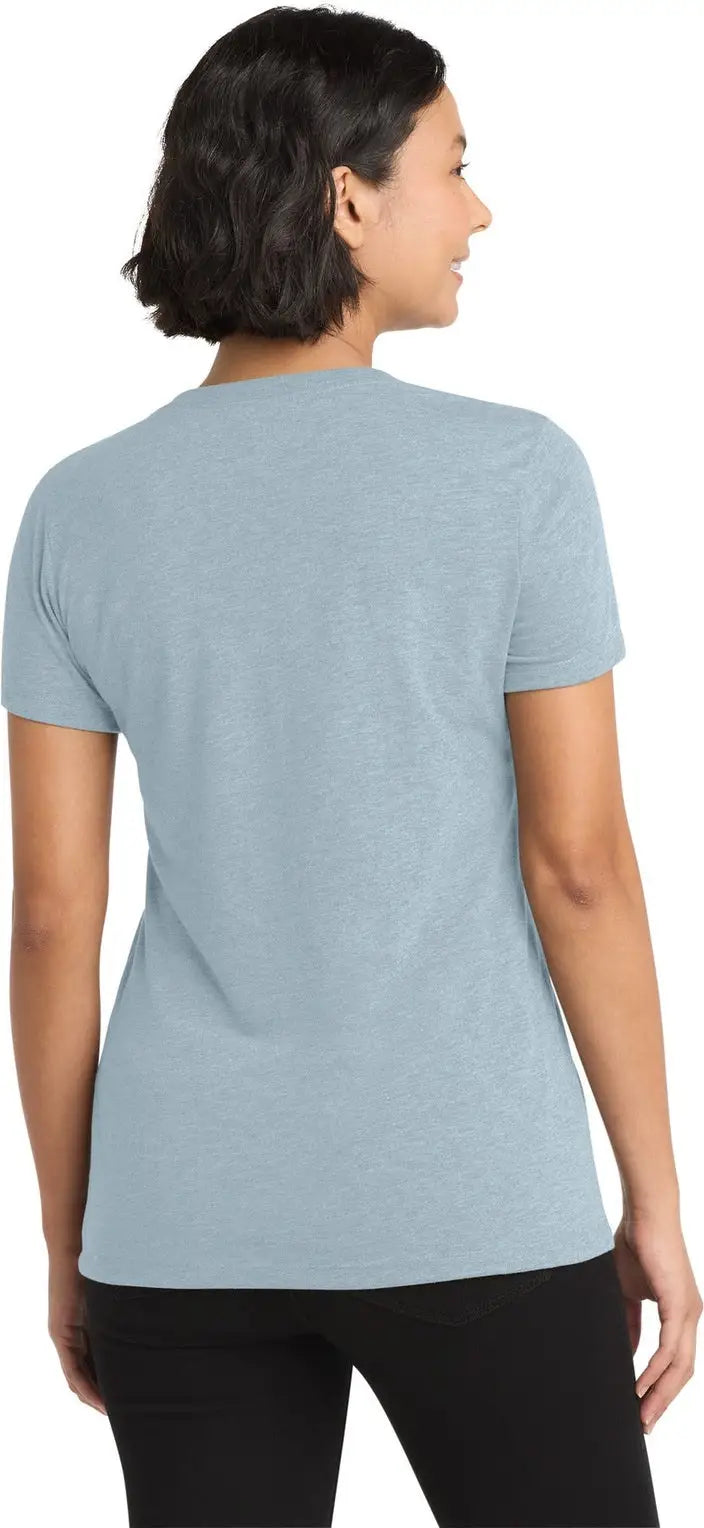 Allmade Al2018 Allmade Women’s Tri-blend V-neck Tee - i Like you Blue