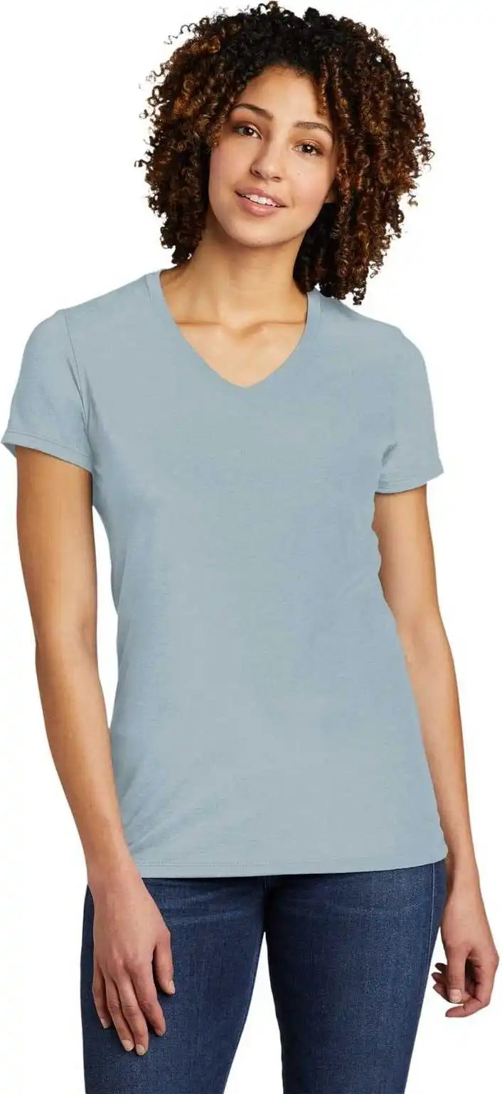 Allmade Al2018 Women’s Tri-blend V-neck Tee - i Like you Blue