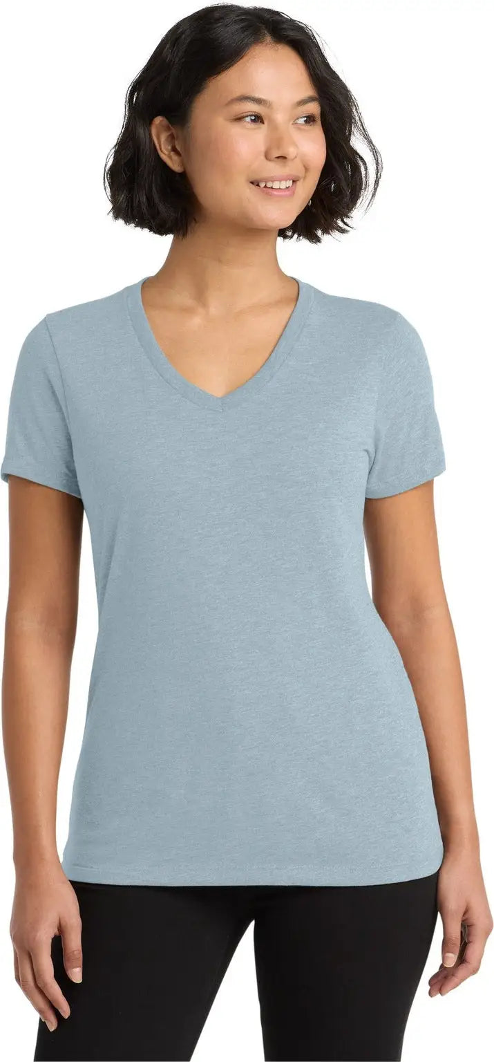 Allmade Al2018 Allmade Women’s Tri-blend V-neck Tee - i Like you Blue - Ladies Xs
