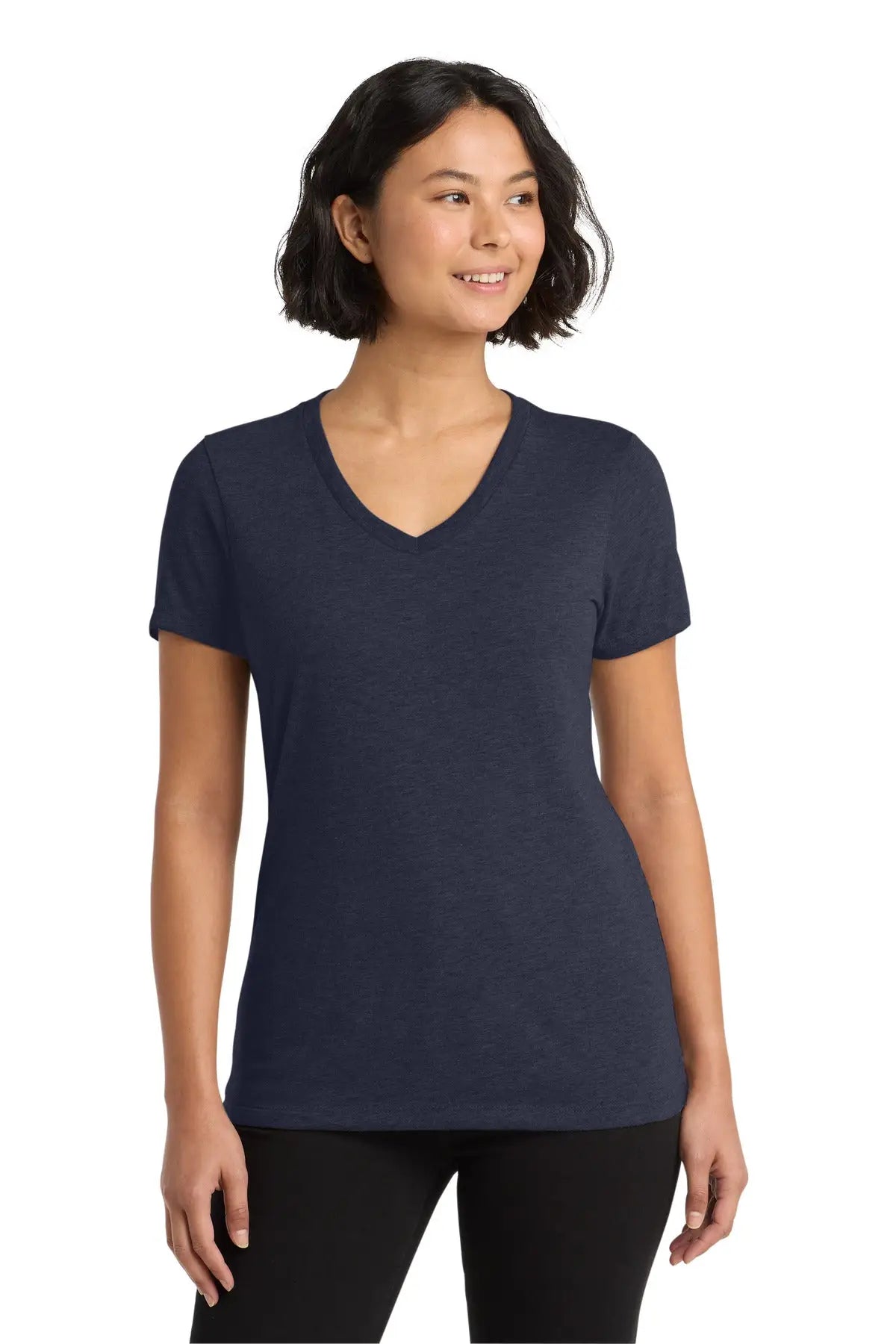Allmade Al2018 Women’s Tri-blend V-neck Tee - Night Sky Navy