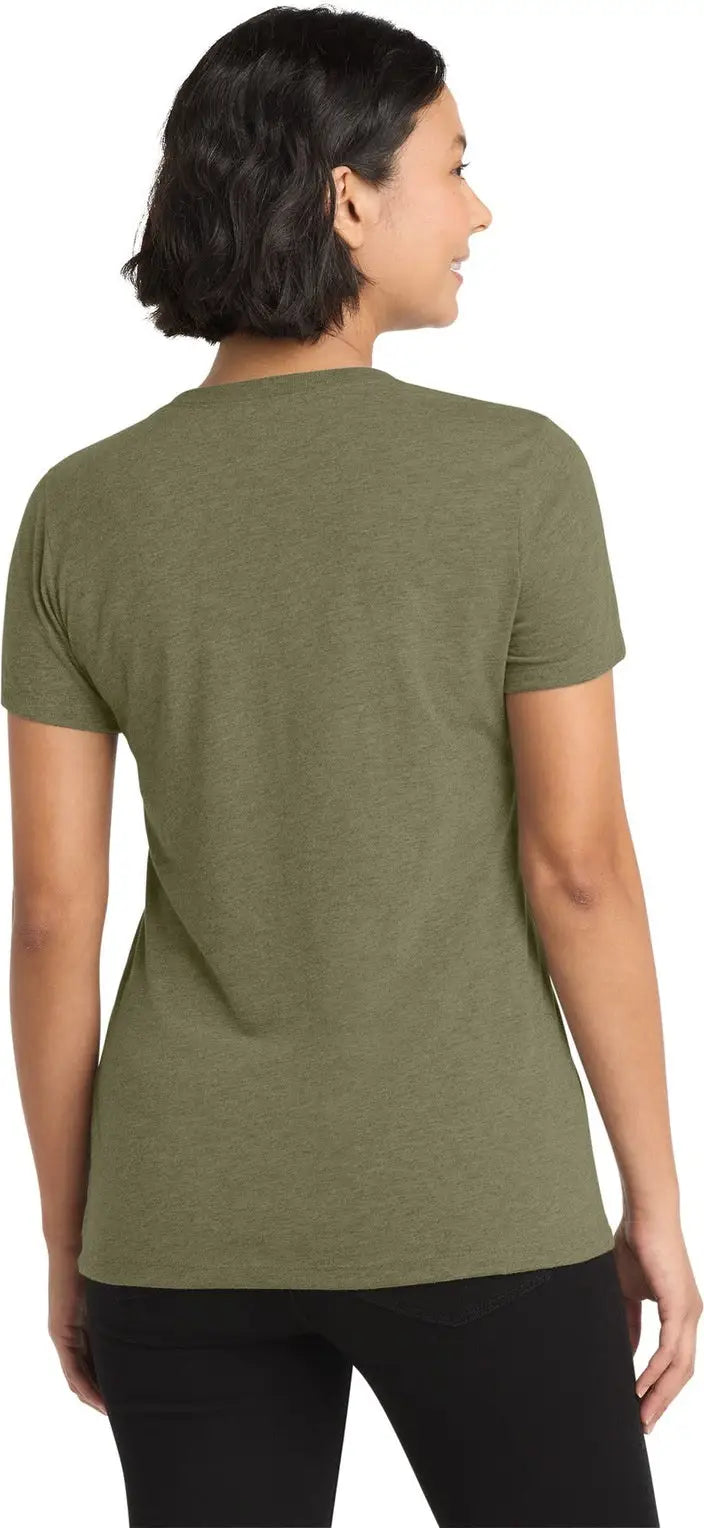 Allmade Al2018 Allmade Women’s Tri-blend V-neck Tee - Olive you Green
