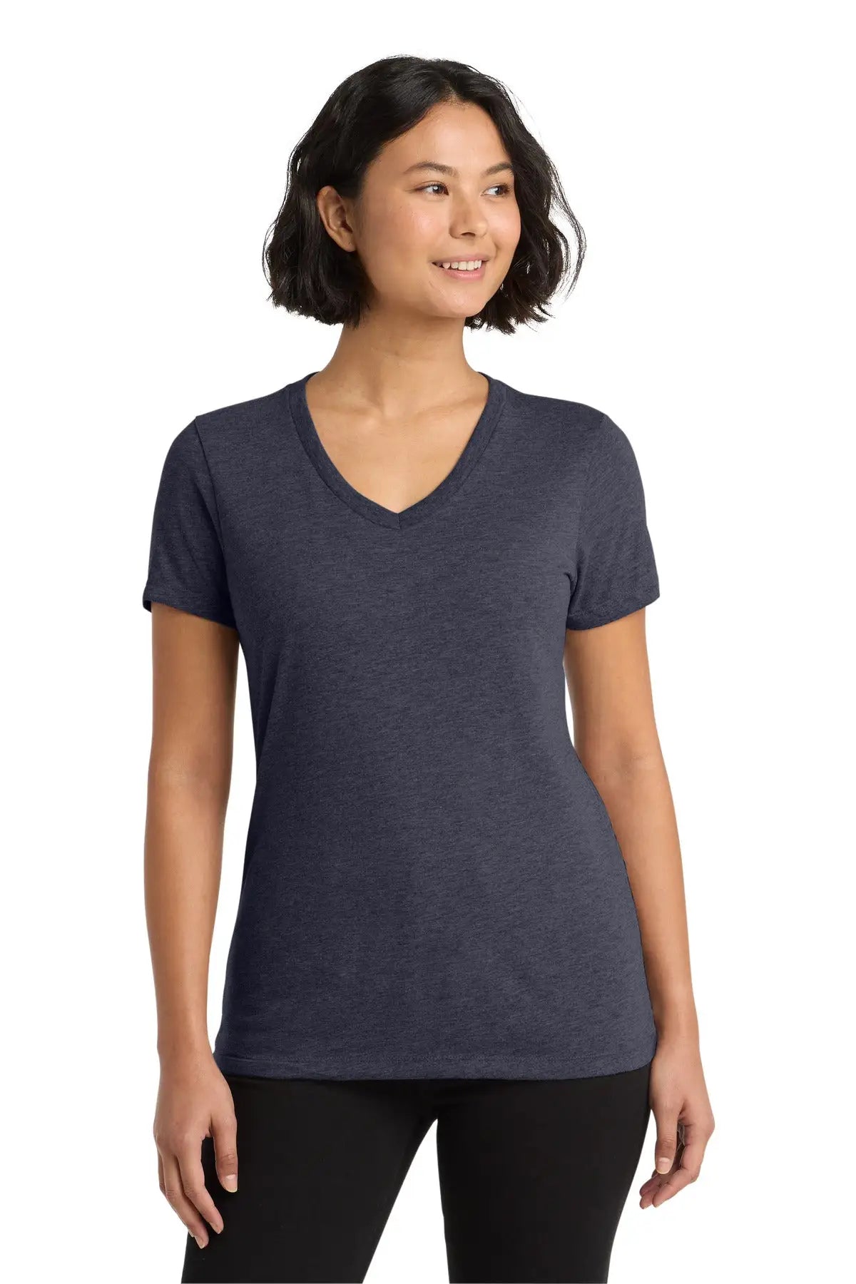 Allmade Al2018 Women’s Tri-blend V-neck Tee - Rebel Blue