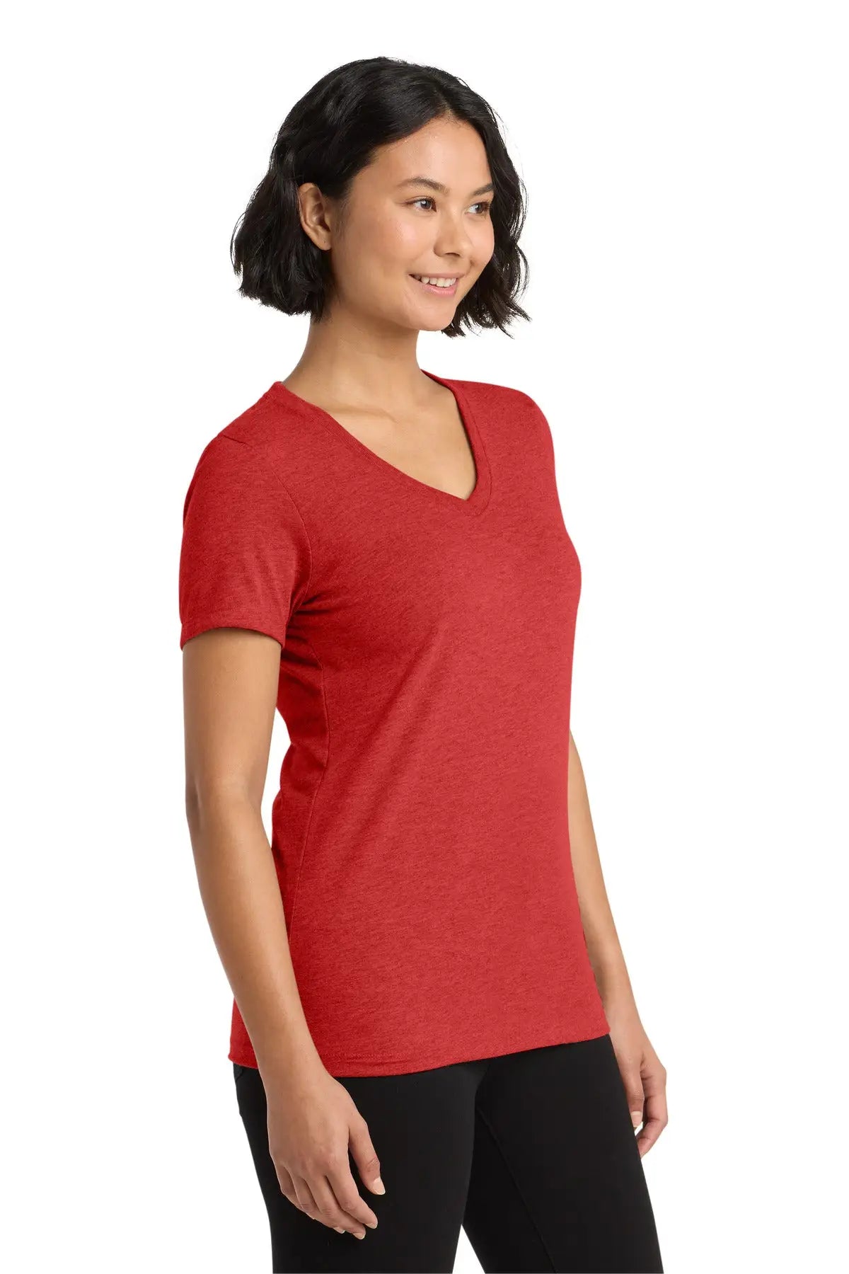 Allmade Al2018 Allmade Women’s Tri-blend V-neck Tee - Rise Up Red