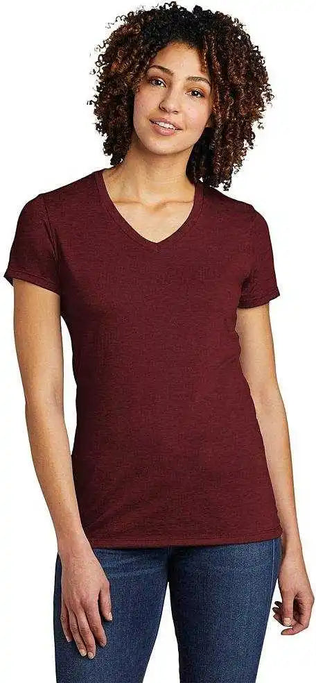 Allmade Al2018 Women’s Tri-blend V-neck Tee - Vino Red