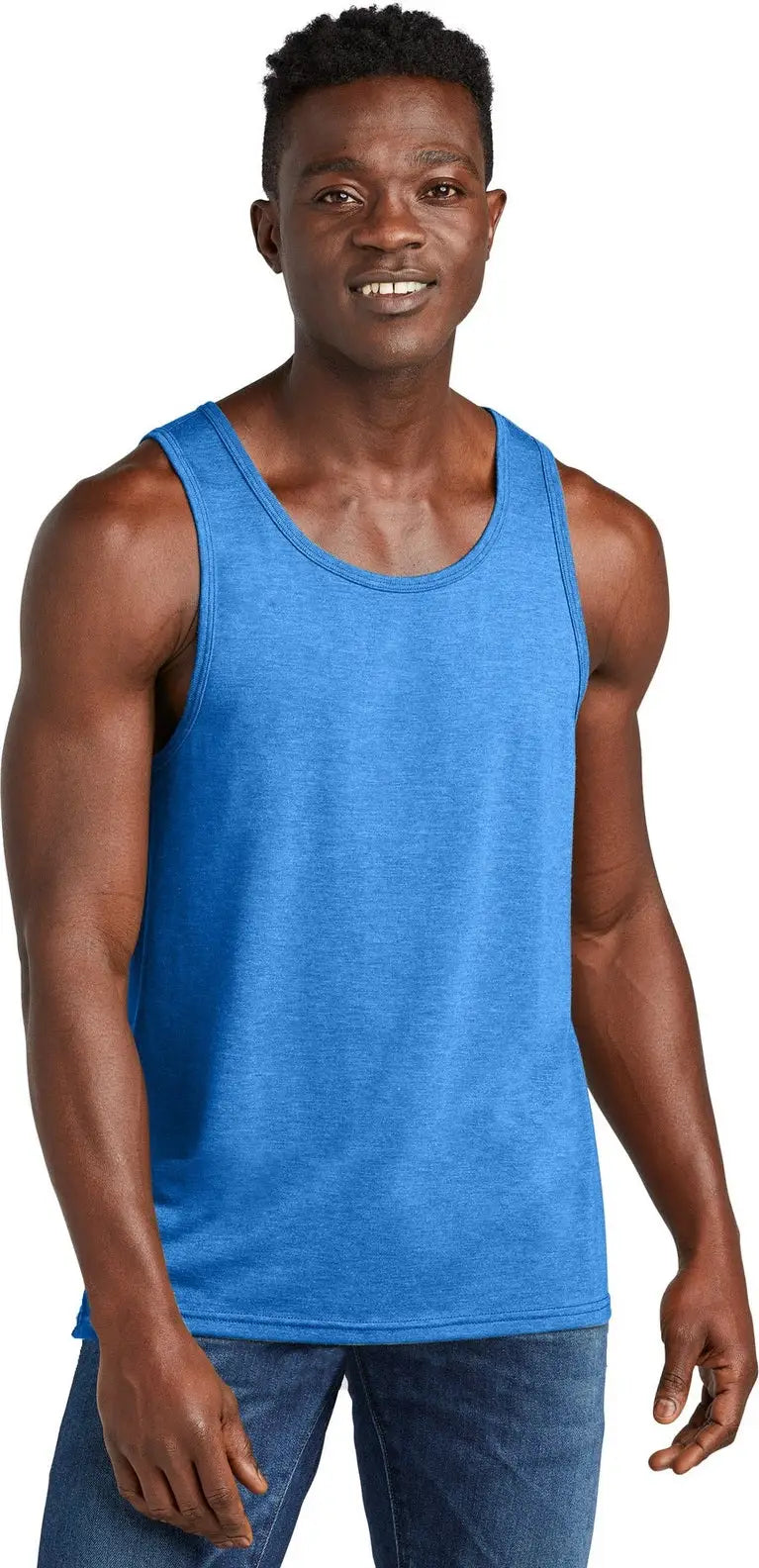 Allmade Al2019 Allmade Unisex Tri-blend Tank - Azure Blue - Adult Xs