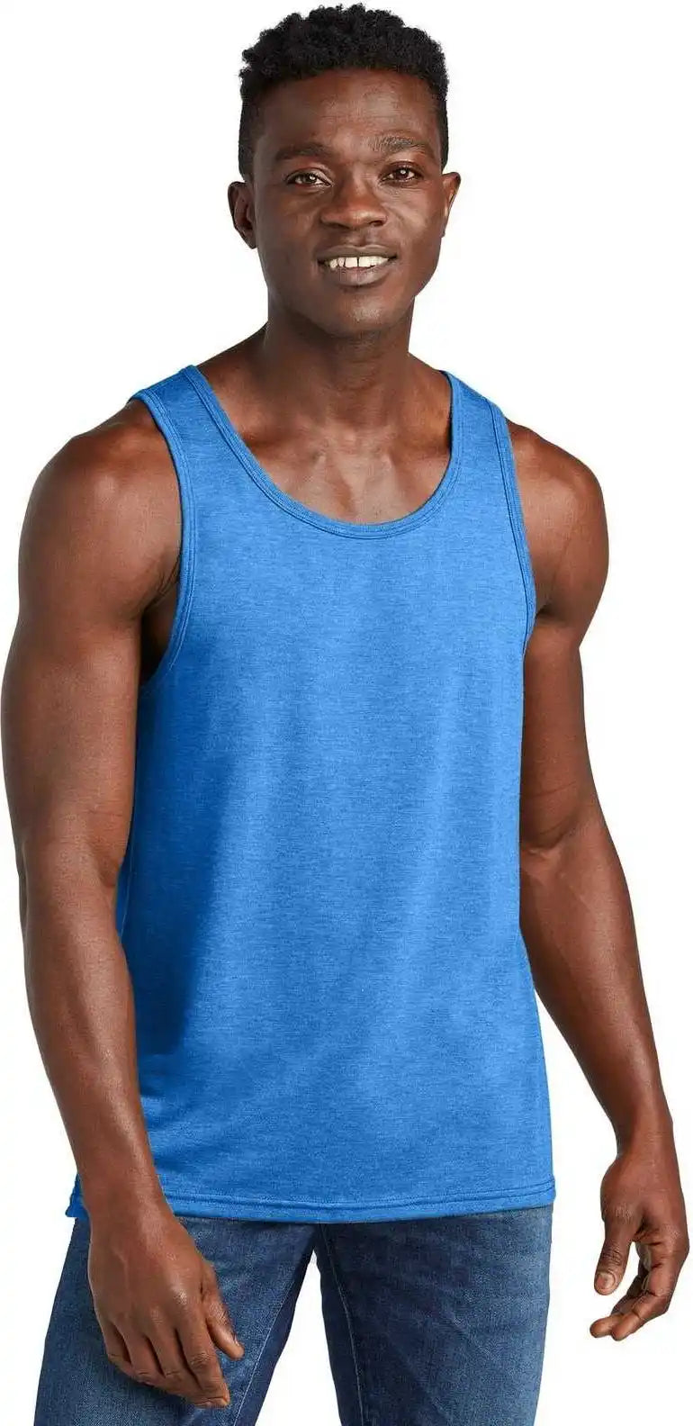 Allmade Al2019 Unisex Tri-blend Tank - Azure Blue