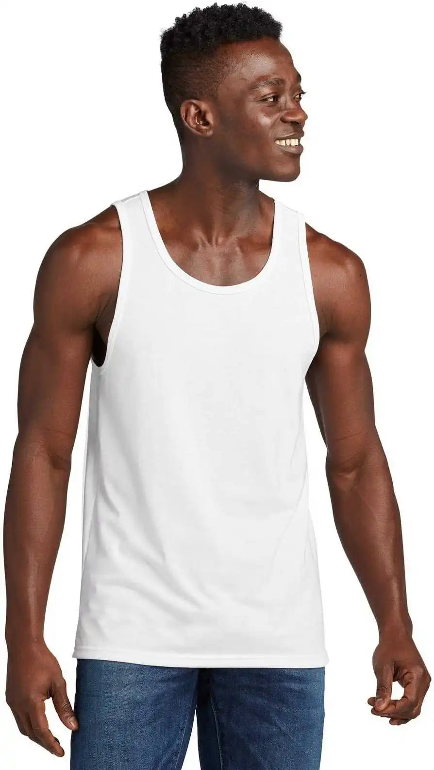 Allmade Al2019 Unisex Tri Blend Tank Bright White