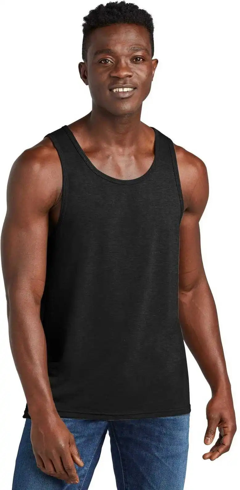 Allmade Al2019 Unisex Tri Blend Tank Deep Black