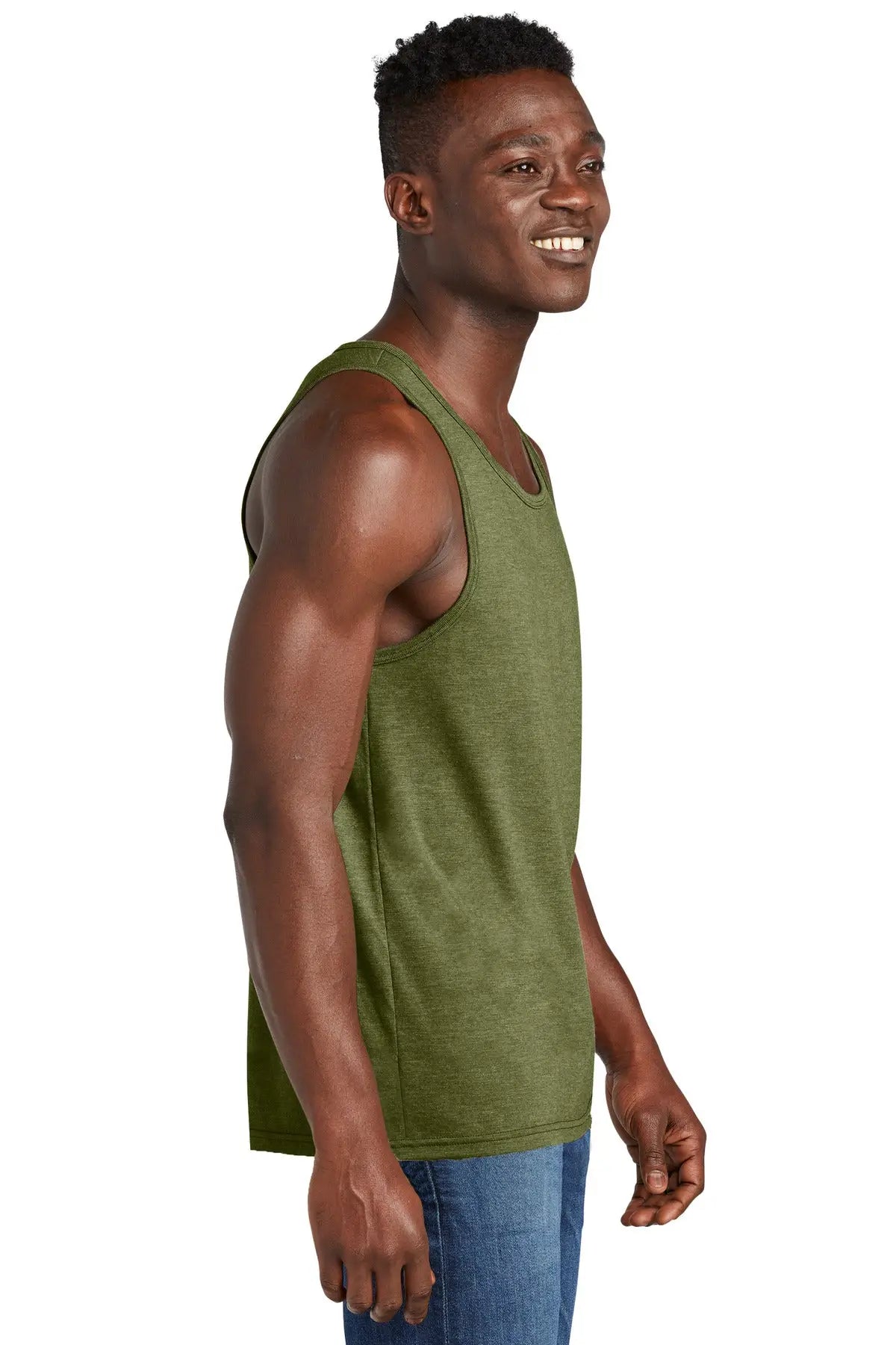 Allmade Al2019 Allmade Unisex Tri-blend Tank - Olive you Green