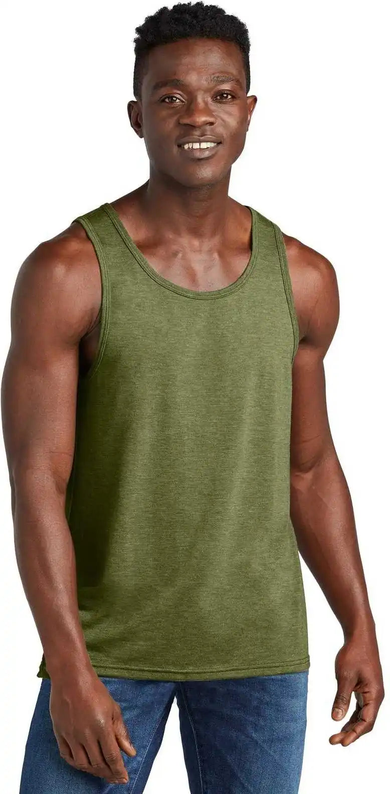 Allmade Al2019 Unisex Tri-blend Tank - Olive you Green