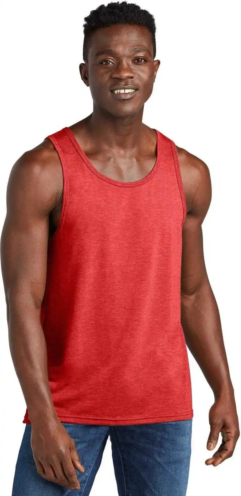 Allmade Al2019 Unisex Tri-blend Tank - Rise Up Red - Adult l