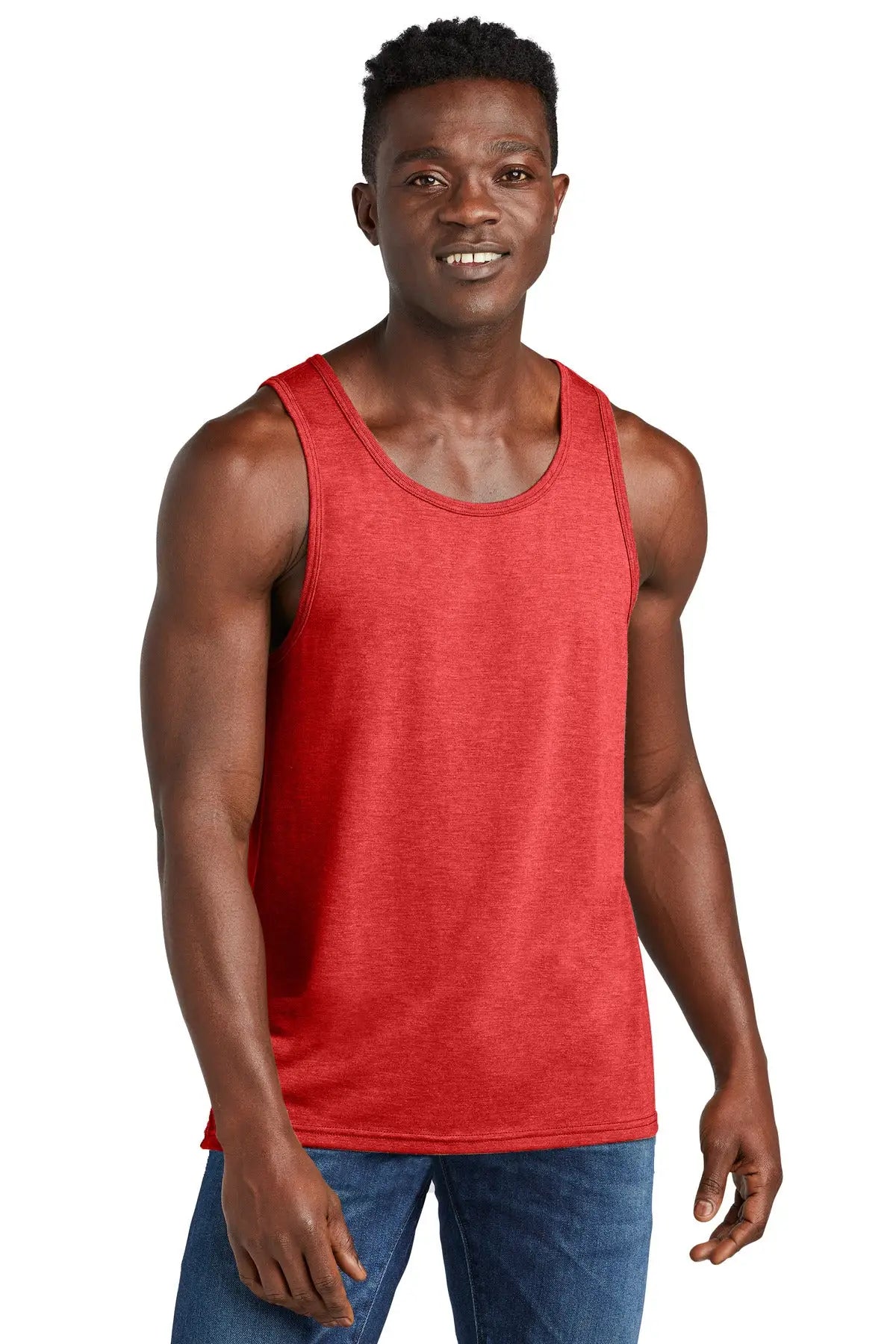 Allmade Al2019 Allmade Unisex Tri-blend Tank - Rise Up Red - Adult Xs