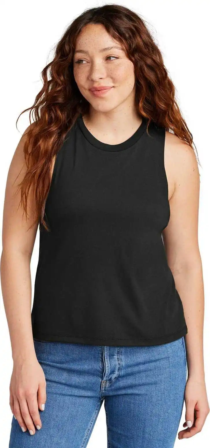 Allmade Al2020 Women’s Tri-blend Muscle Tank - Deep Black