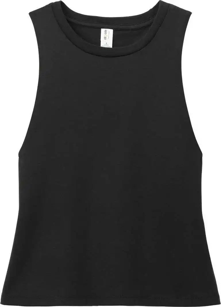 Allmade Al2020 Women’s Tri-blend Muscle Tank - Deep Black