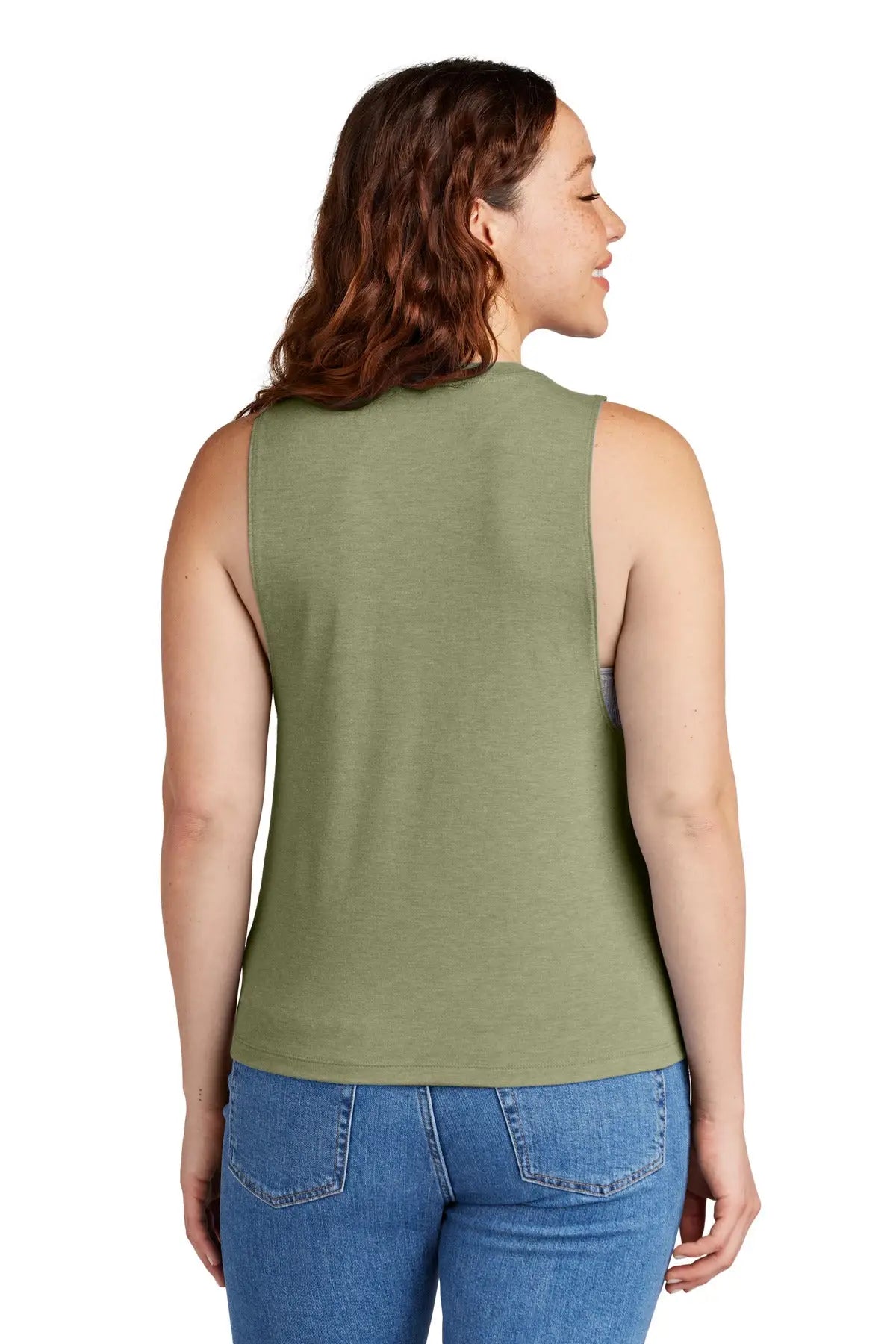 Allmade Al2020 Allmade Women’s Tri-blend Muscle Tank - Olive you Green