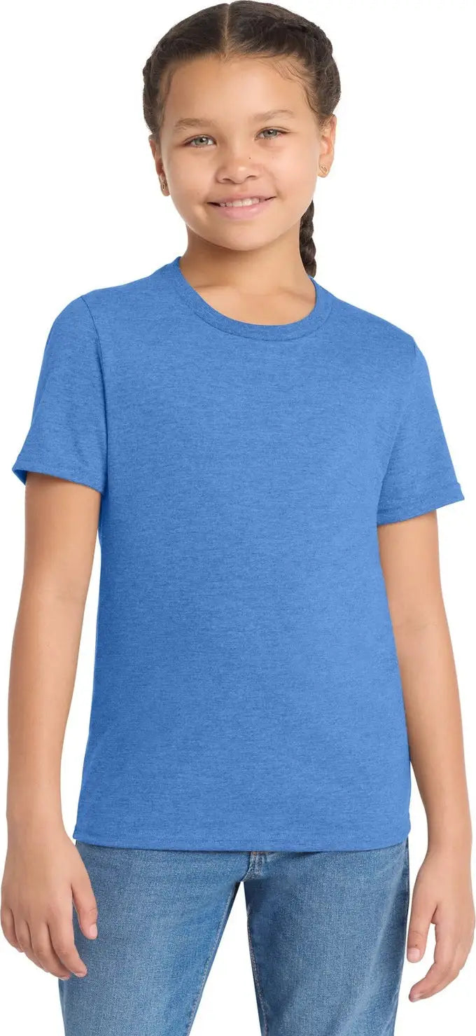 Allmade Al207 Allmade Youth Tri-blend Tee - Azure Blue - Xs