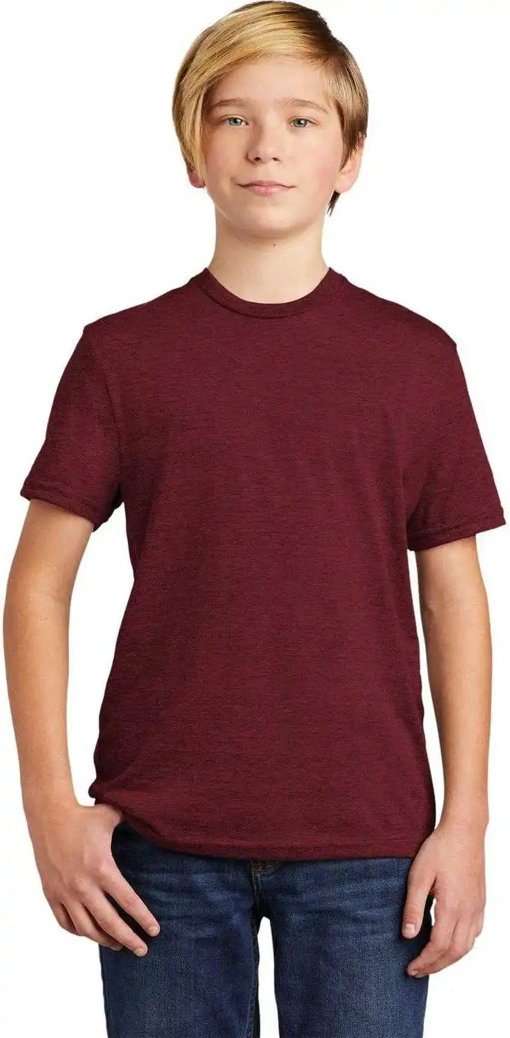 Allmade Al207 Youth Tri Blend Tee Vino Red