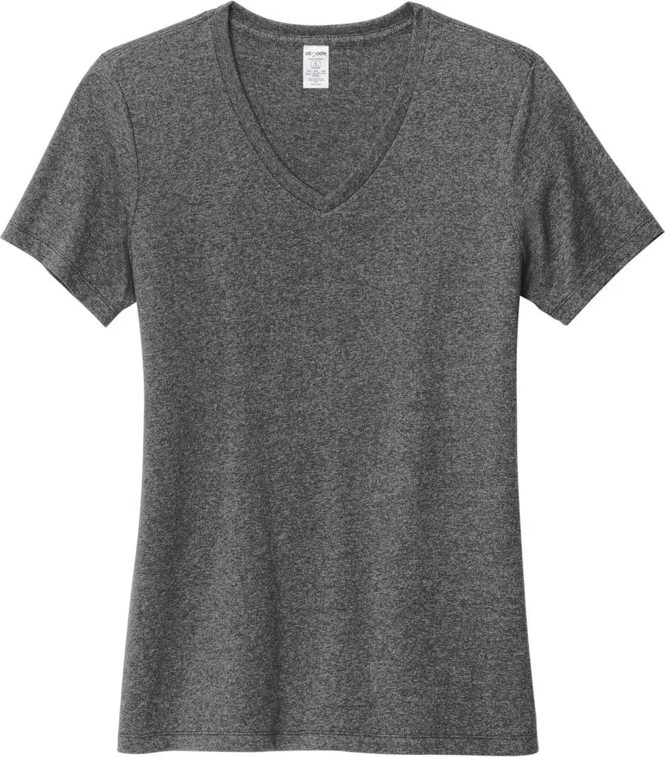 Allmade Al2303 Allmade Women’s Recycled Blend V-neck Tee - Charcoal Heather