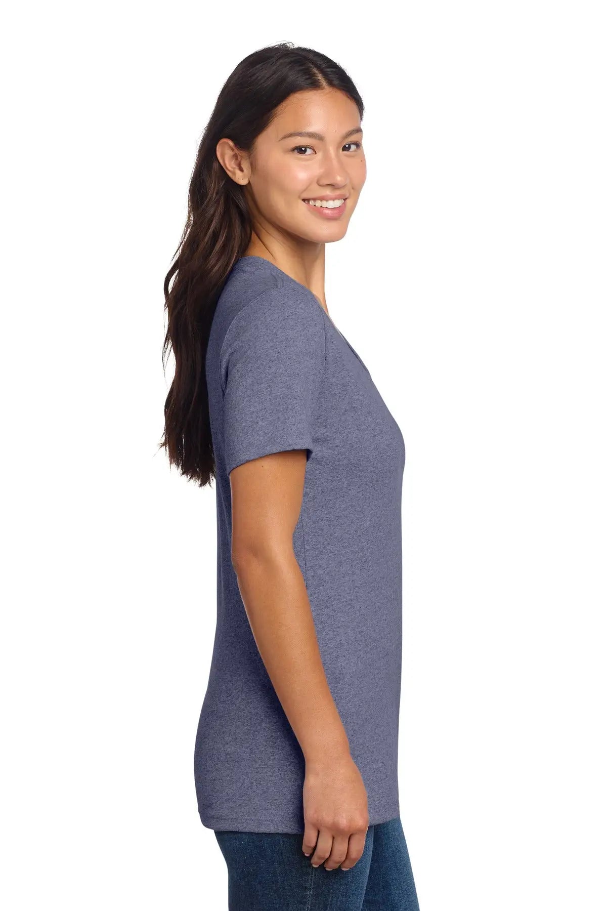 Allmade Al2303 Allmade Women’s Recycled Blend V-neck Tee - Navy Heather