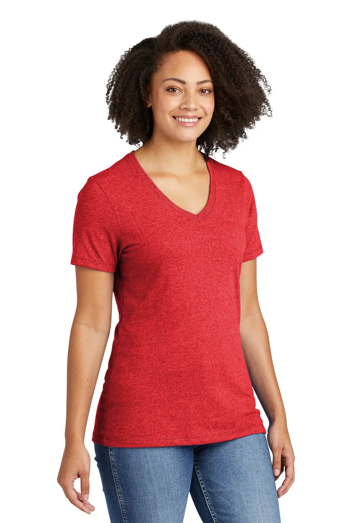 Allmade Al2303 Allmade Women’s Recycled Blend V-neck Tee - Red Heather