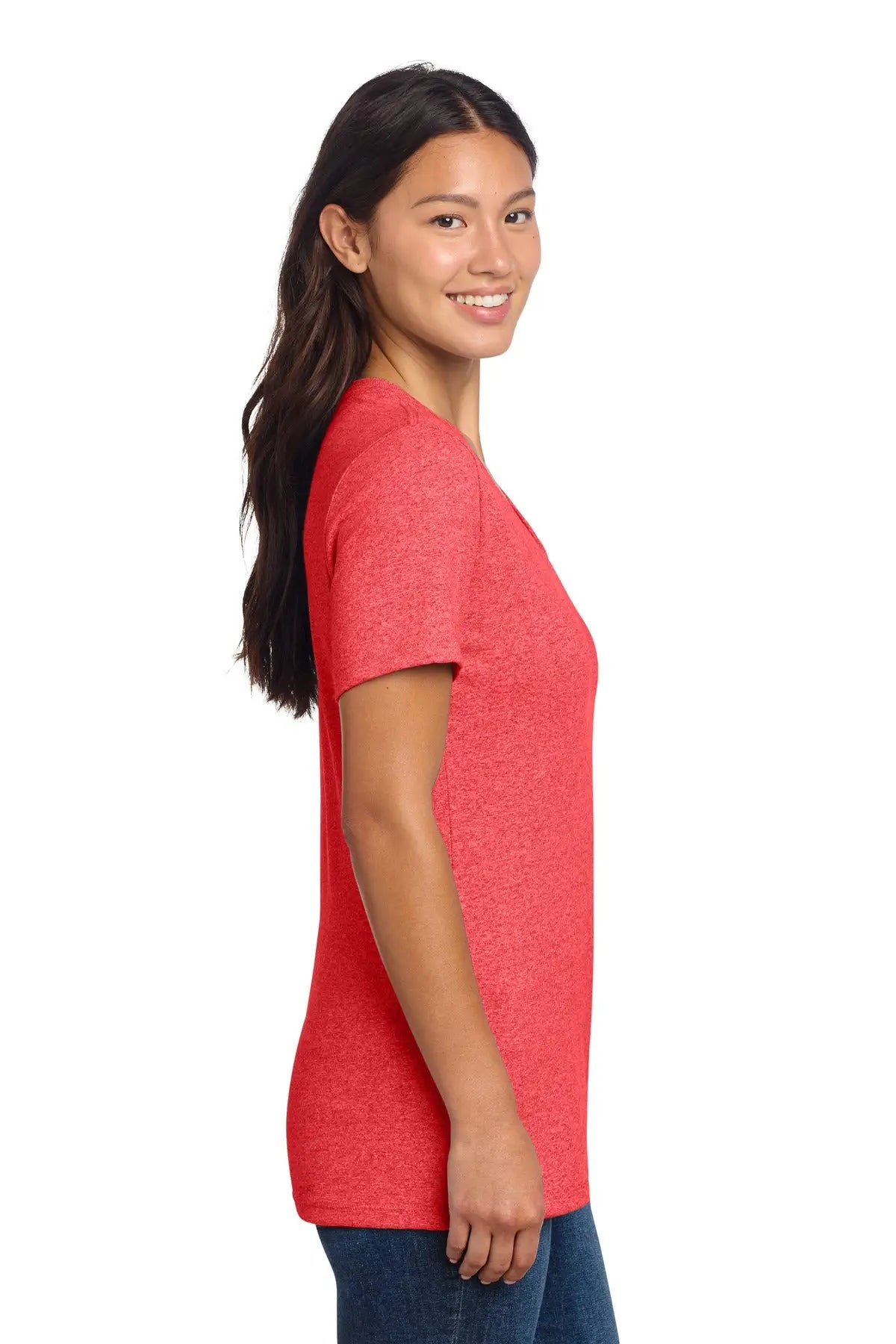 Allmade Al2303 Allmade Women’s Recycled Blend V-neck Tee - Red Heather