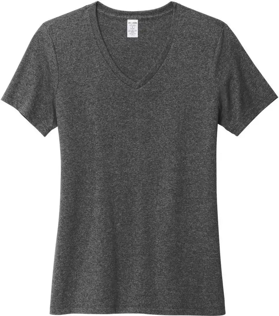 Allmade Al2303 Women’s Recycled Blend v Neck Tee Reloaded Charcoal Heather