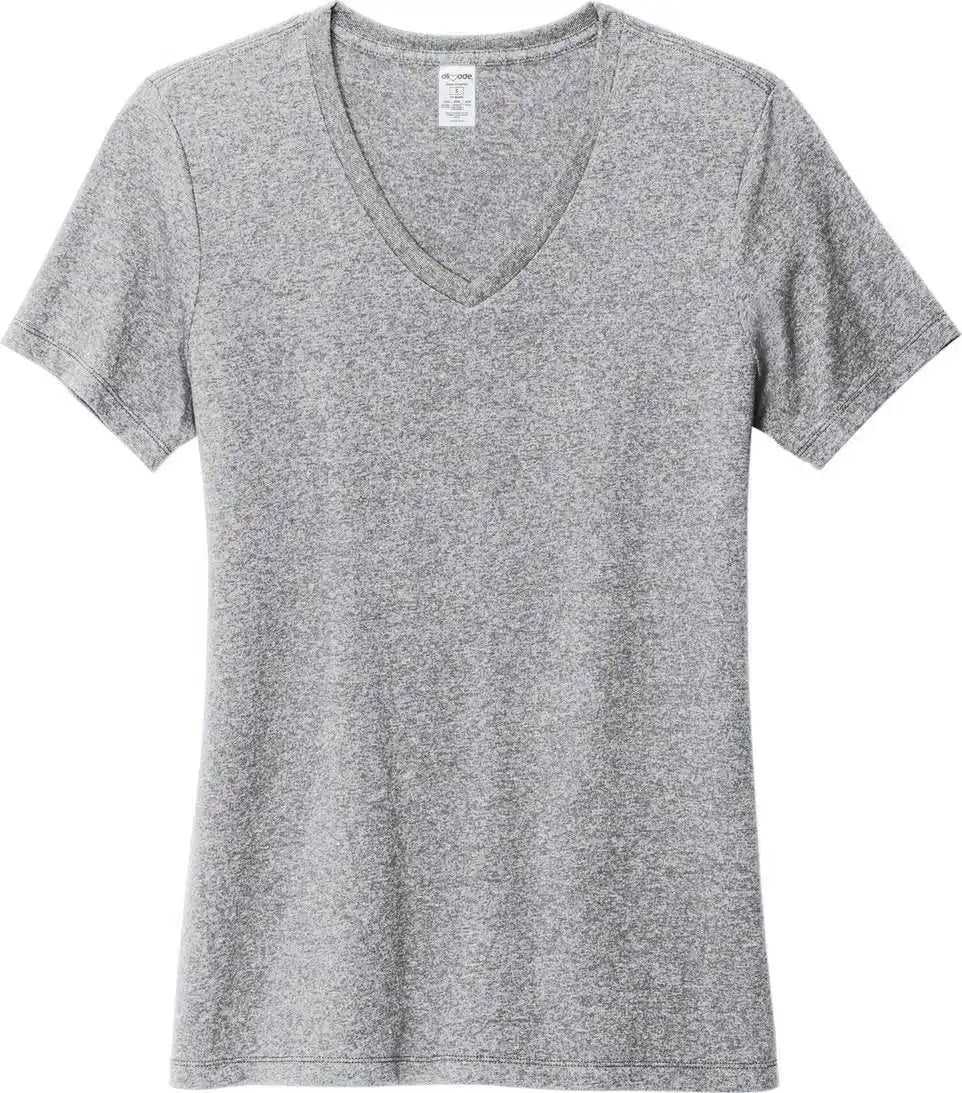 Allmade Al2303 Women’s Recycled Blend V-neck Tee - Remade Grey Heather