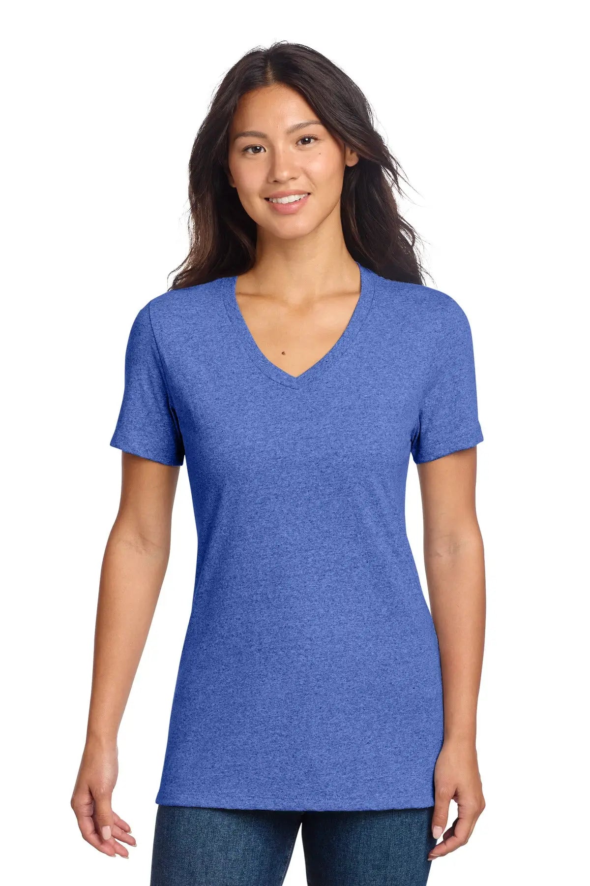 Allmade Al2303 Women’s Recycled Blend V-neck Tee - Royal Heather