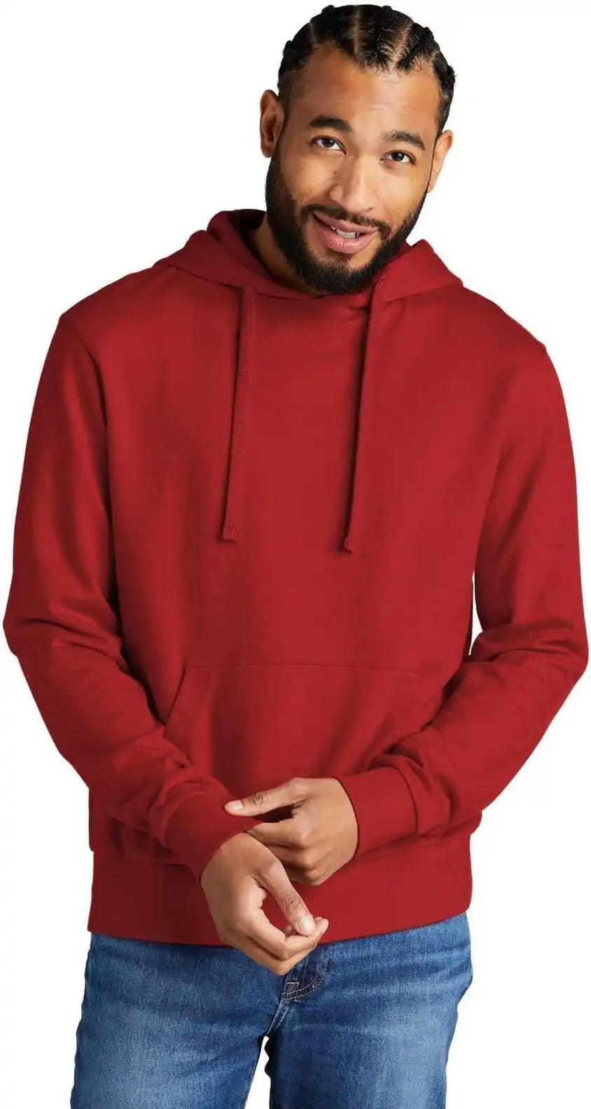 Allmade Al4000 Unisex Organic French Terry Pullover Hoodie Revolution Red