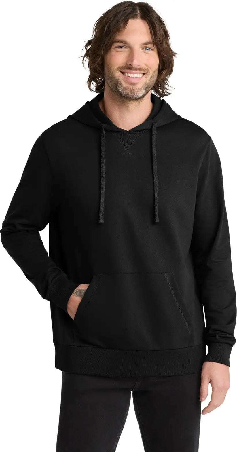 Allmade Al4000 Allmade Unisex Organic French Terry Pullover Hoodie - Deep Black - Adult Xs