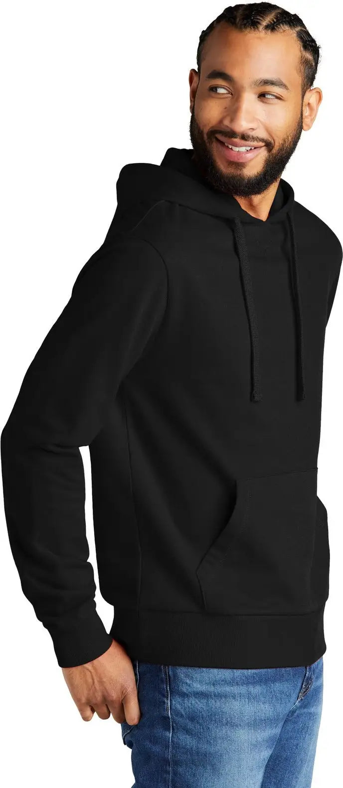 Allmade Al4000 Allmade Unisex Organic French Terry Pullover Hoodie - Deep Black