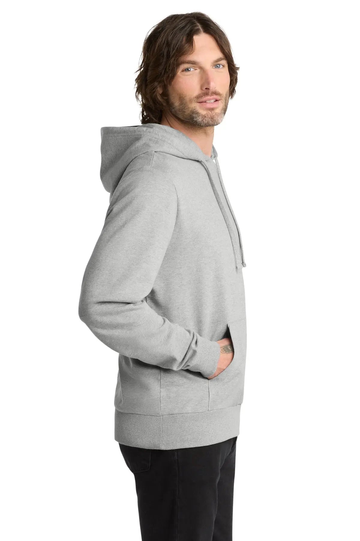 Allmade Al4000 Allmade Unisex Organic French Terry Pullover Hoodie - Granite Gray Heather