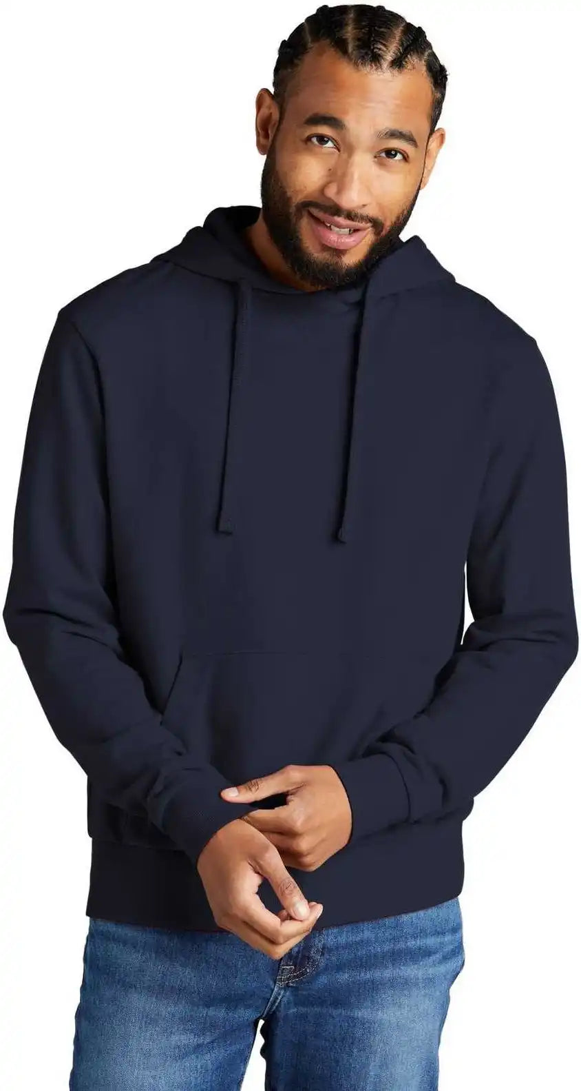 Allmade Al4000 Unisex Organic French Terry Pullover Hoodie Night Sky Navy