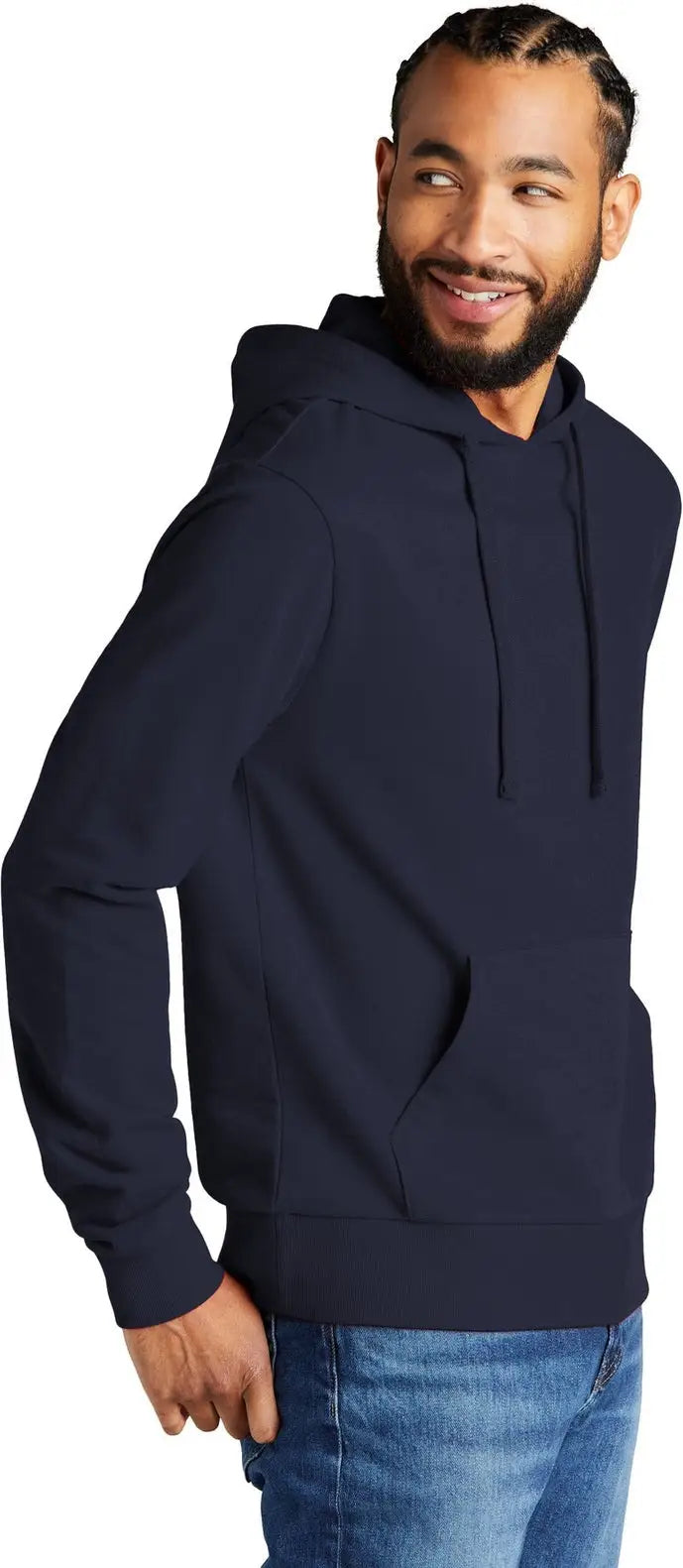 Allmade Al4000 Allmade Unisex Organic French Terry Pullover Hoodie - Night Sky Navy