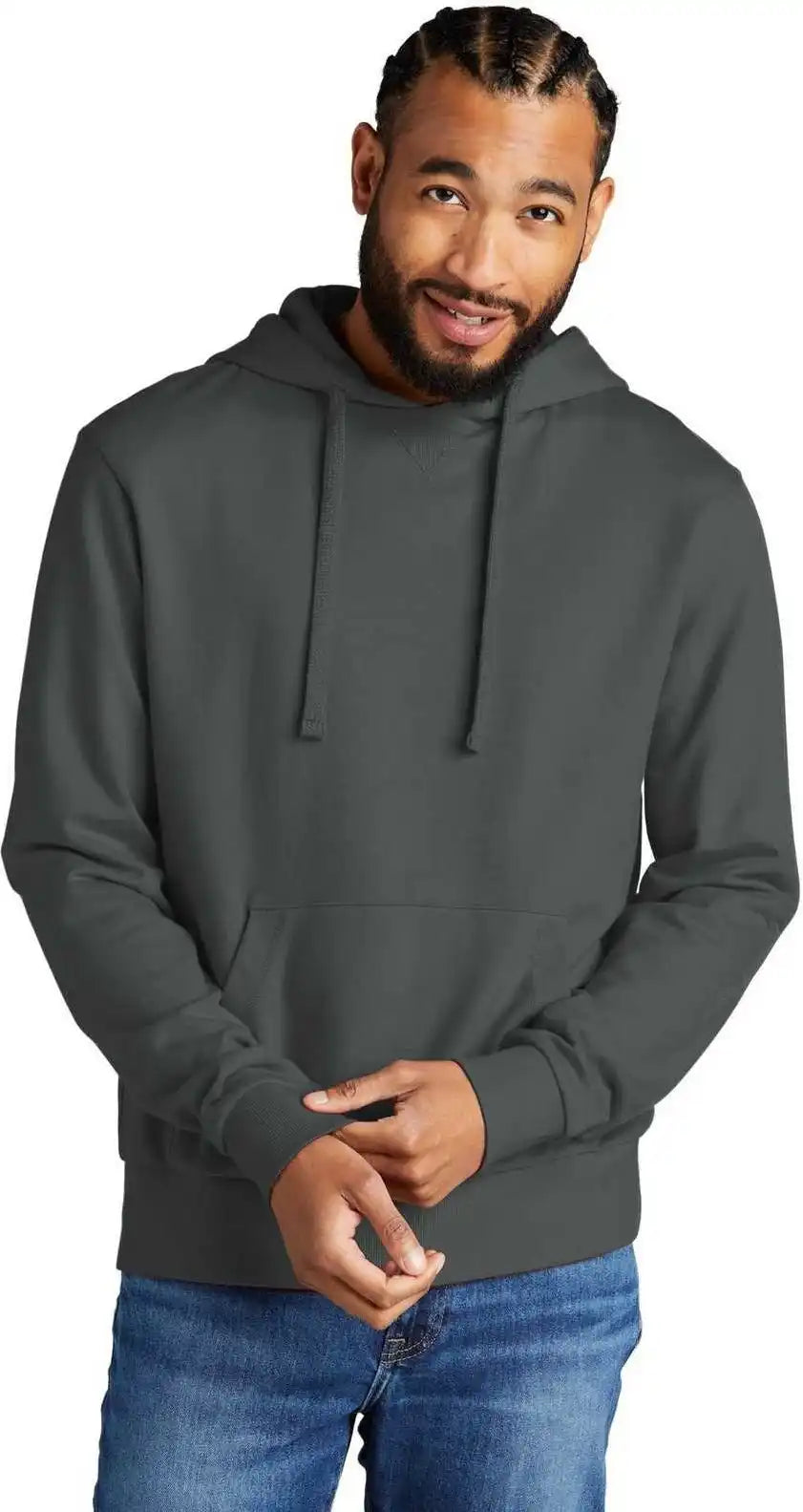 Allmade Al4000 Unisex Organic French Terry Pullover Hoodie Terrain Grey