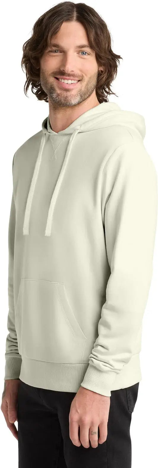 Allmade Al4000 Allmade Unisex Organic French Terry Pullover Hoodie - White Sand