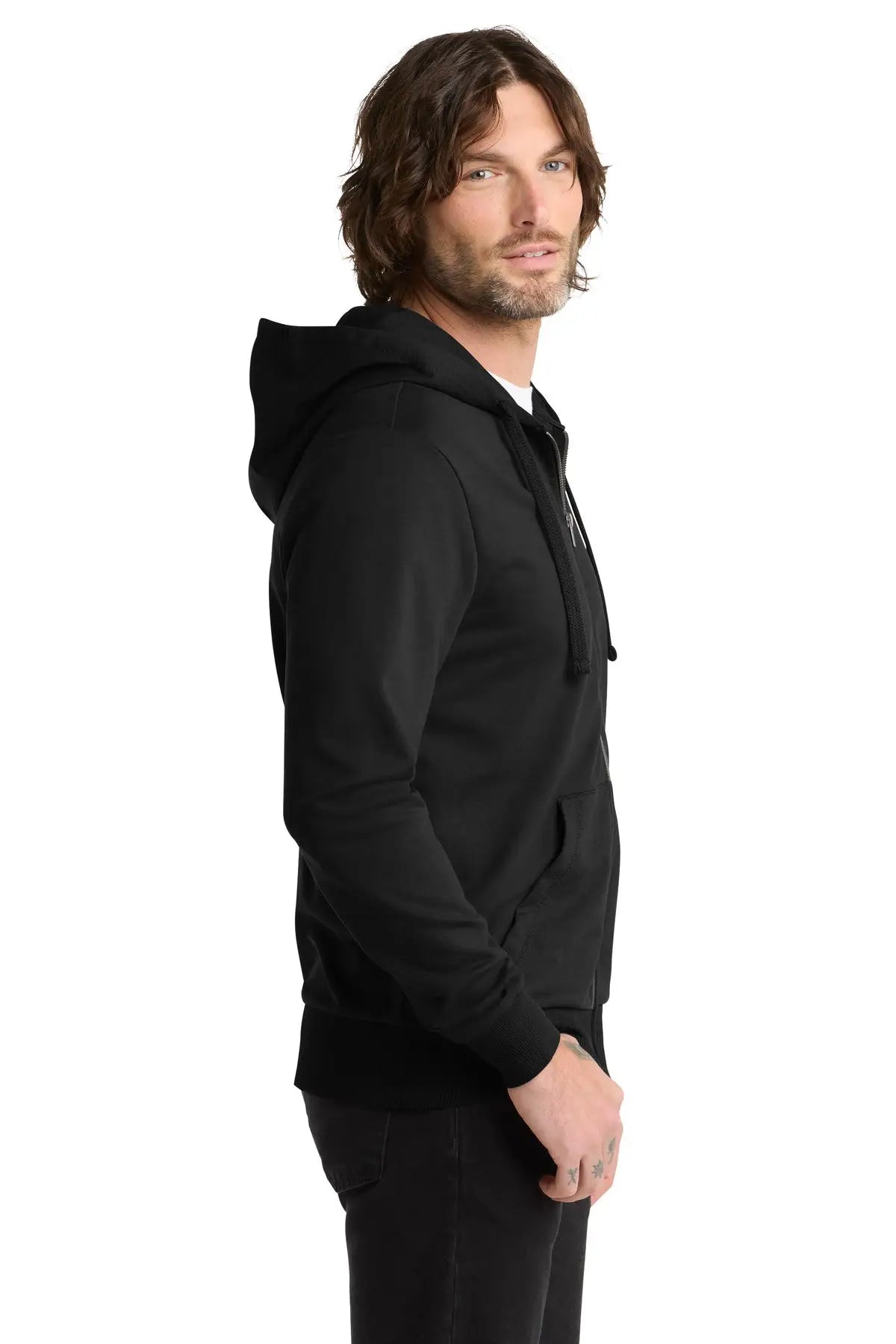 Allmade Al4002 Allmade Unisex Organic French Terry Full-zip Hoodie - Deep Black