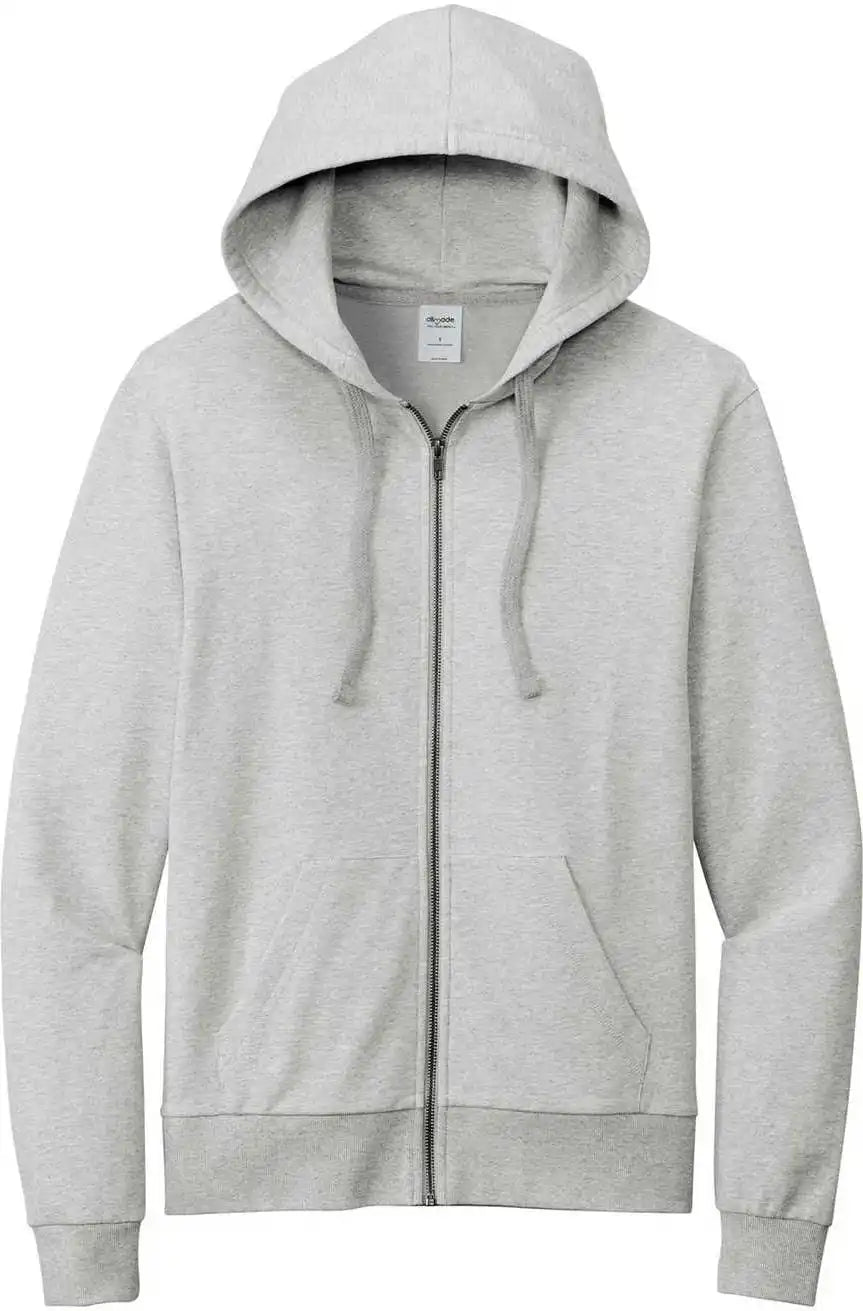 Allmade Al4002 Unisex Organic French Terry Full Zip Hoodie Granite Grey Heather