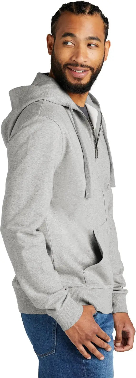 Allmade Al4002 Allmade Unisex Organic French Terry Full-zip Hoodie - Granite Gray Heather