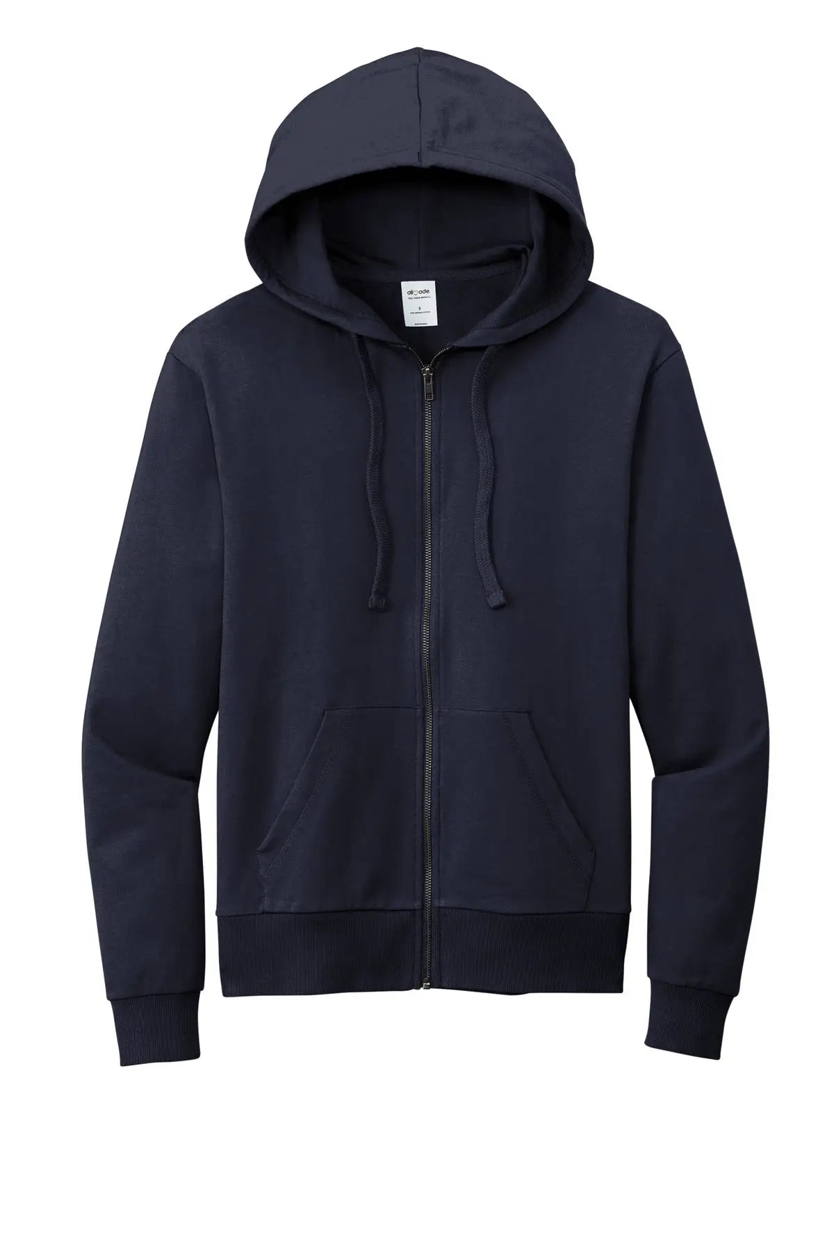 Allmade Al4002 Allmade Unisex Organic French Terry Full-zip Hoodie - Night Sky Navy