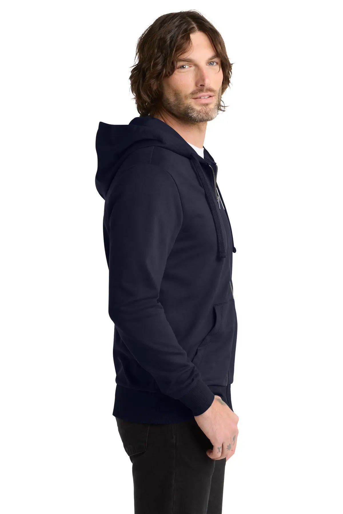 Allmade Al4002 Allmade Unisex Organic French Terry Full-zip Hoodie - Night Sky Navy