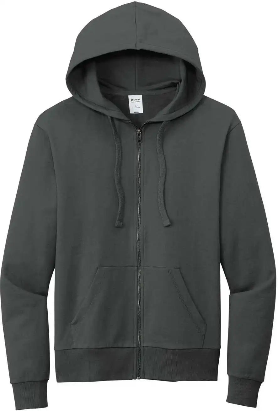Allmade Al4002 Unisex Organic French Terry Full-zip Hoodie - Terrain Grey