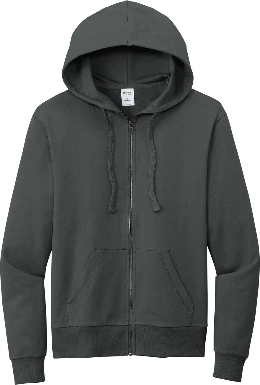 Allmade Al4002 Allmade Unisex Organic French Terry Full-zip Hoodie - Terrain Gray