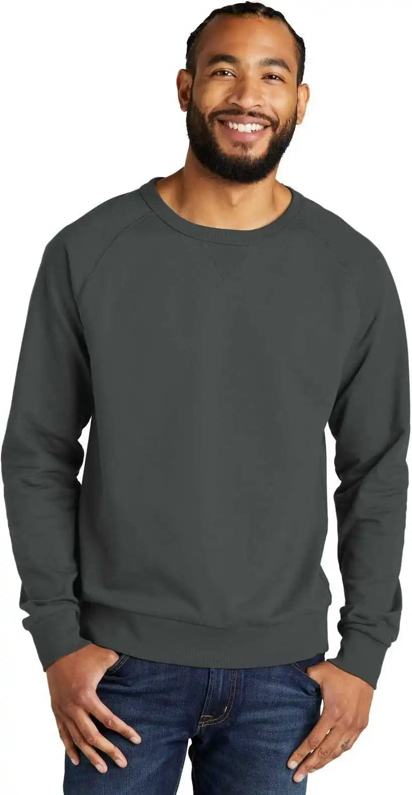 Allmade Al4004 Unisex Organic French Terry Crewneck Sweatshirt - Terrain Grey