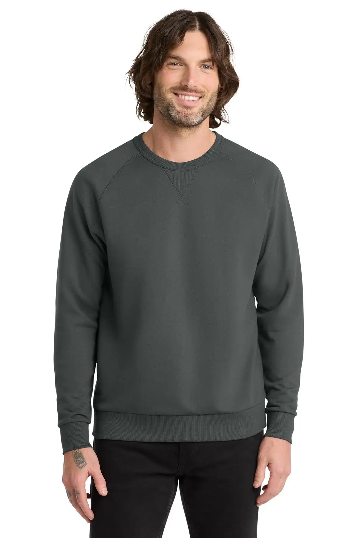 Allmade Al4004 Allmade Unisex Organic French Terry Crewneck Sweatshirt - Terrain Gray - Adult Xs