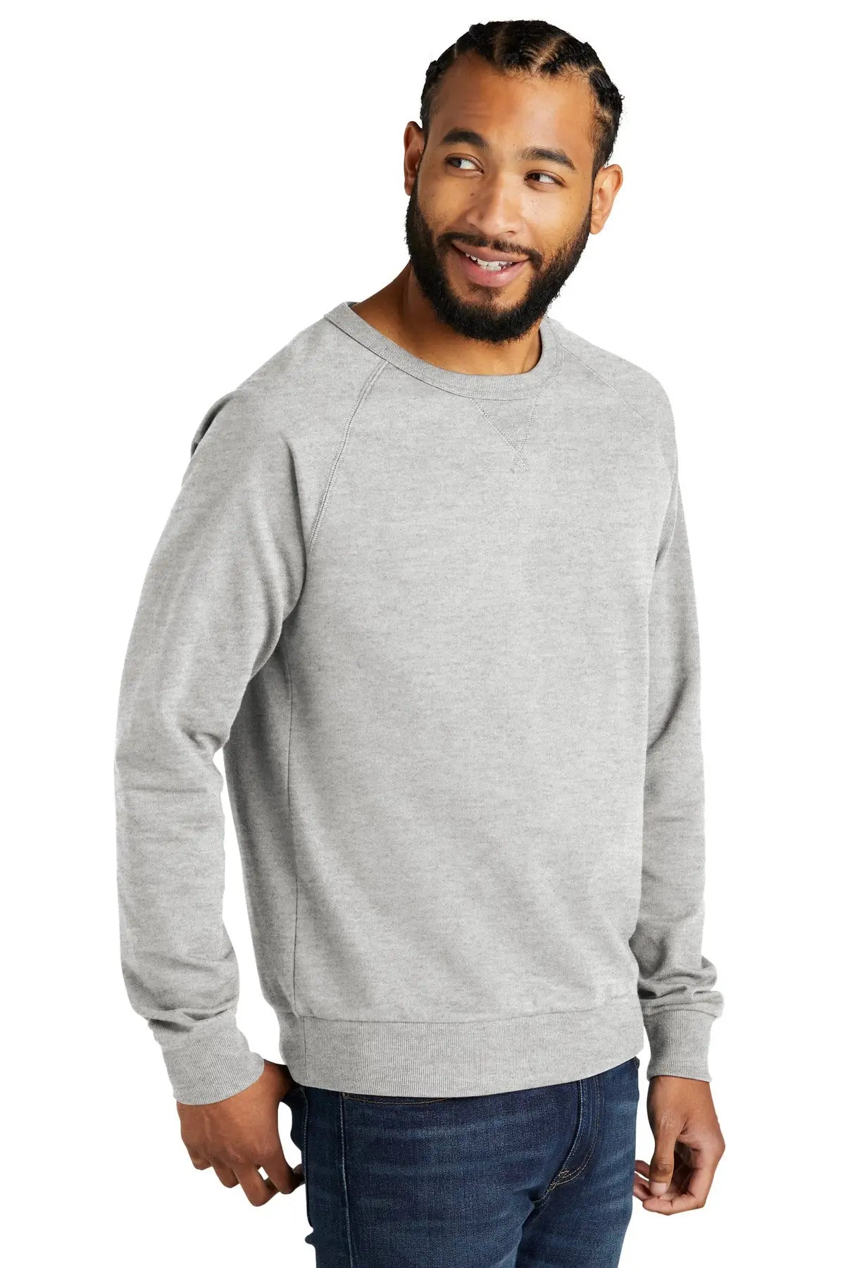 Allmade Al4004 Allmade Unisex Organic French Terry Crewneck Sweatshirt - Granite Gray Heather