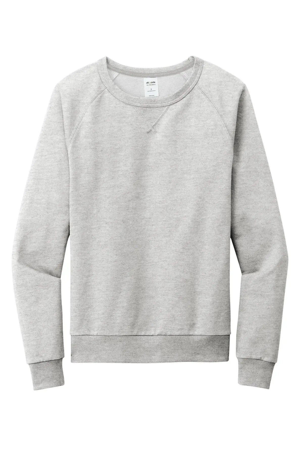 Allmade Al4004 Allmade Unisex Organic French Terry Crewneck Sweatshirt - Granite Gray Heather