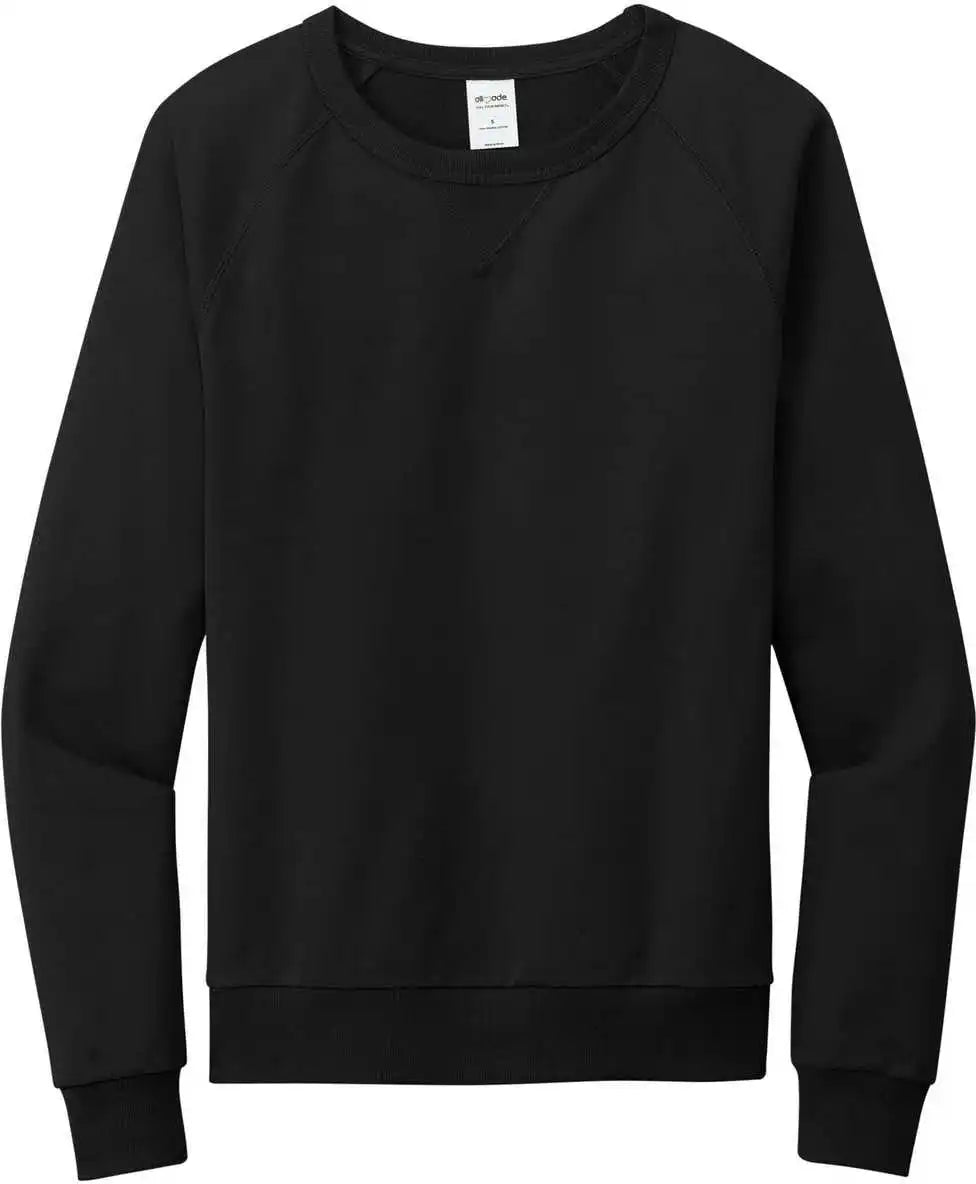 Allmade Al4004 Unisex Organic French Terry Crewneck Sweatshirt - Deep Black