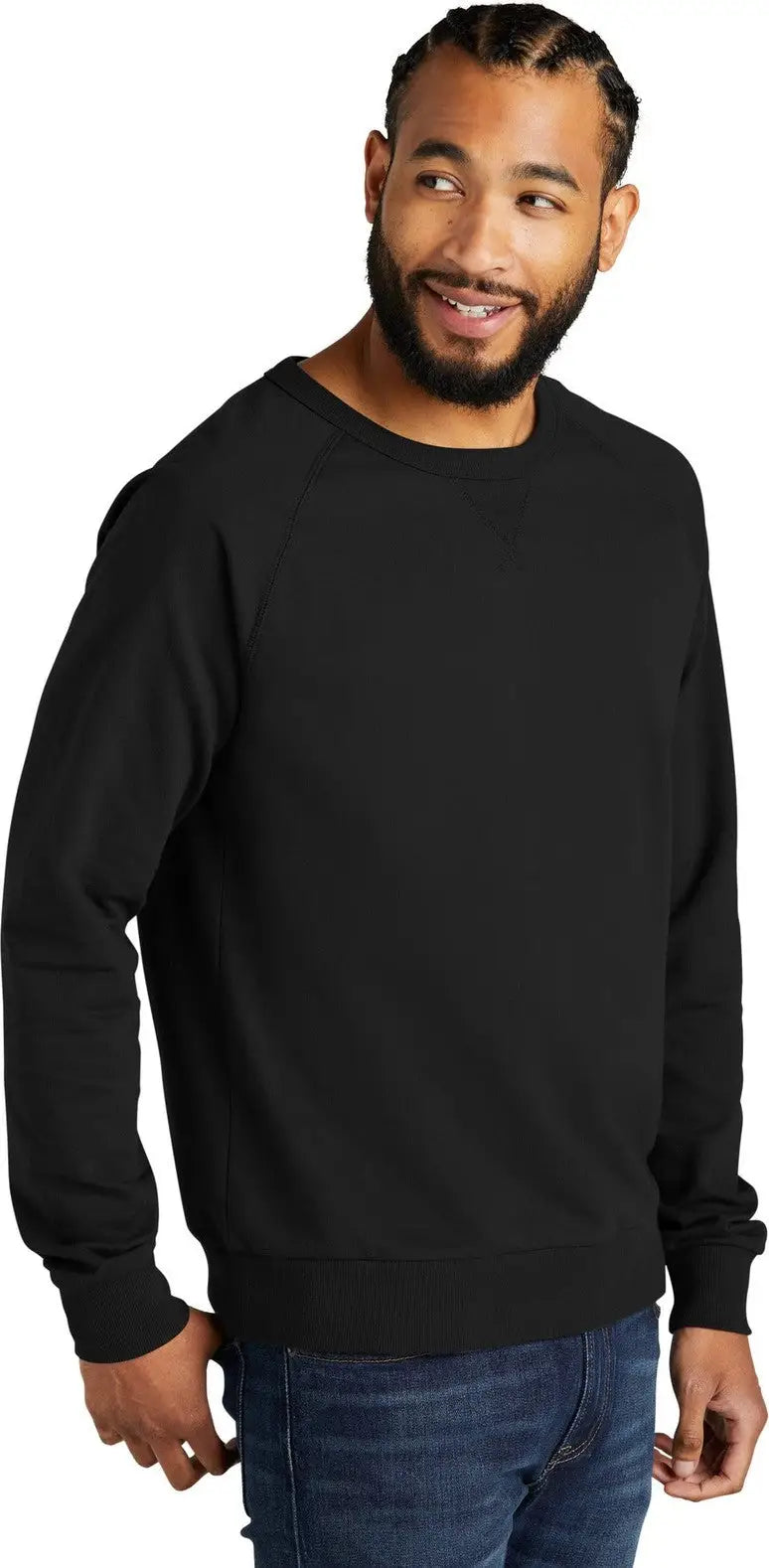Allmade Al4004 Allmade Unisex Organic French Terry Crewneck Sweatshirt - Deep Black