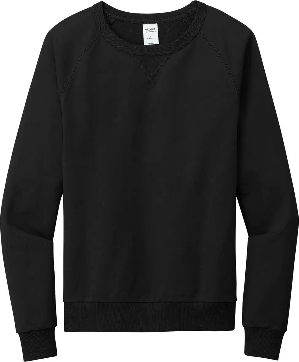 Allmade Al4004 Allmade Unisex Organic French Terry Crewneck Sweatshirt - Deep Black